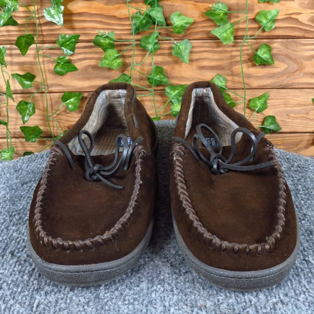 Nunn Bush 5429725 Mens‎ Moccasin Slipper Sz 12 Casual Indoor Outdoor Brown Suede